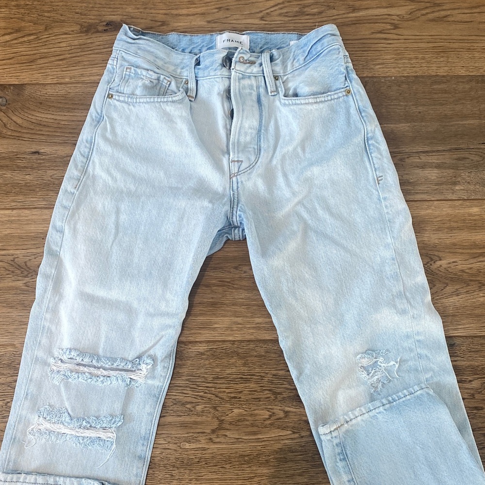 Frame Denim Light Blue Relaxed Jeans